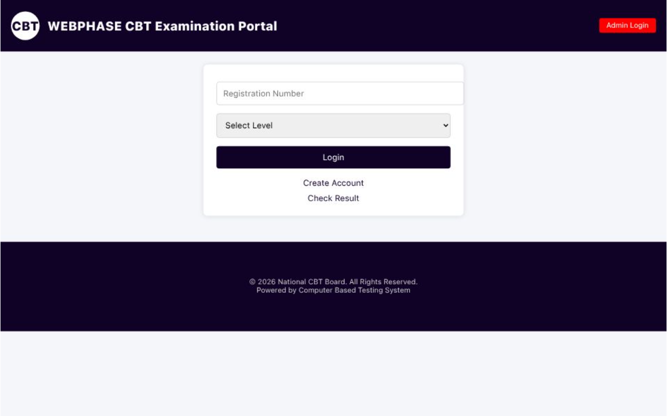 Computer-Based Test (CBT) Examination Web Application